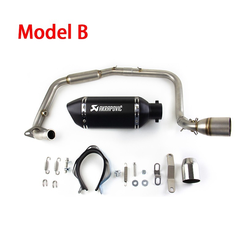 Slip For Benelli TNT125 TNT135 2017-2025 Exhaust Front Mid Pipe Muffler System