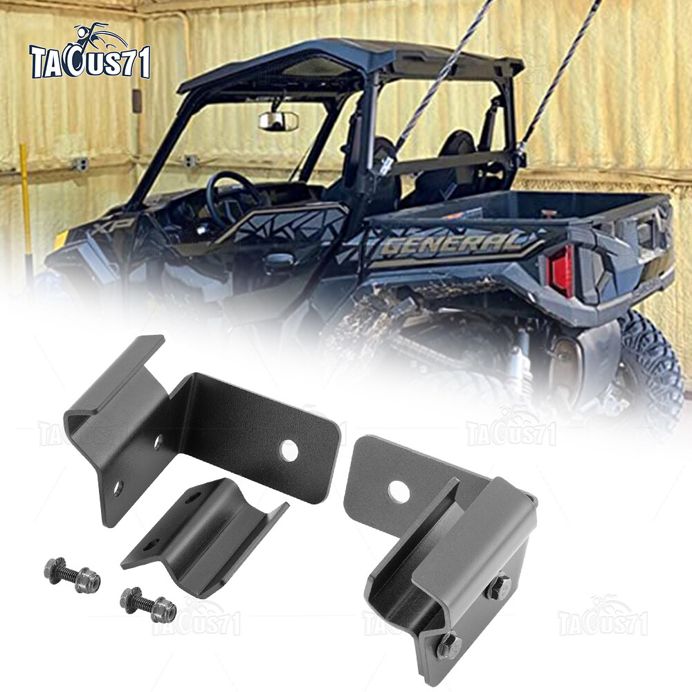 For POLARIS RANGER 570/900/1000 General Rear LED Whip Flag Light Mount Brackets