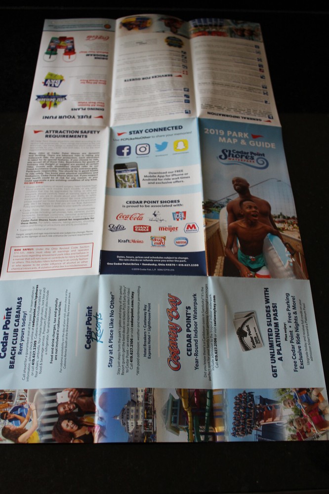 Cedar Point Park Map/Brochure