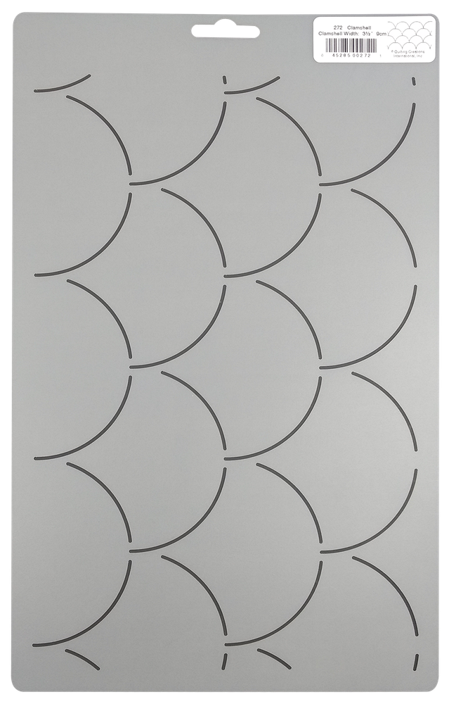 Quilting Stencils Baptist Fan Border Clamshell Quilt Pattern Background Template