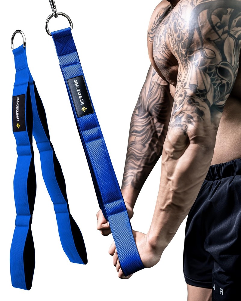 Tricep Rope Cable Attachment Handles for Pull Down Push Downs Crunches