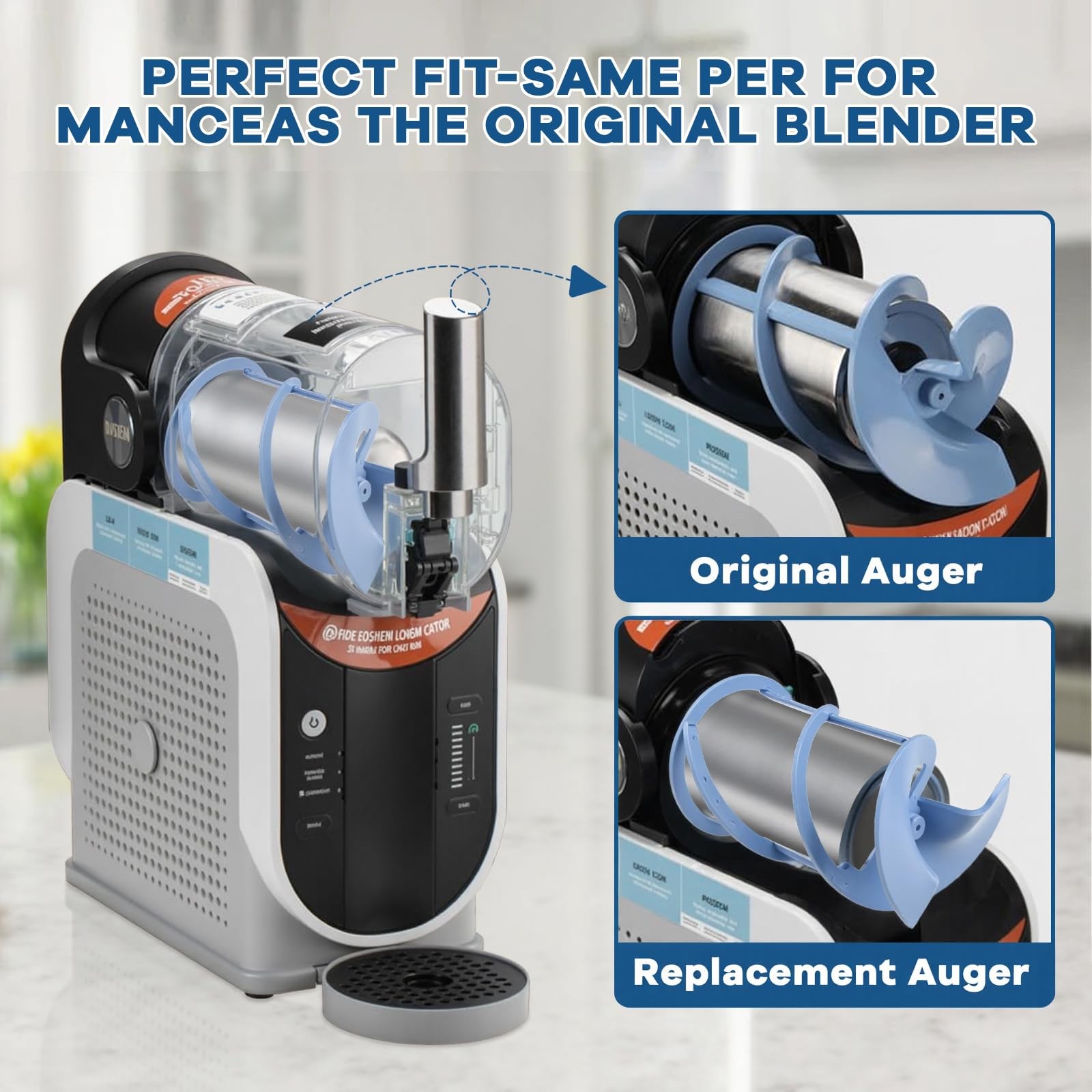 Auger for Ninja Slushie FS301 & FS300, integrated casting is BPA Parts,Slushi...