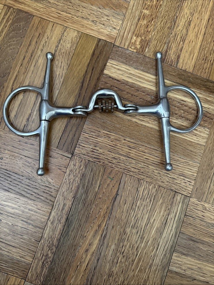 Full Cheek Copper Roller Single Joint Snaffle Bit 5”