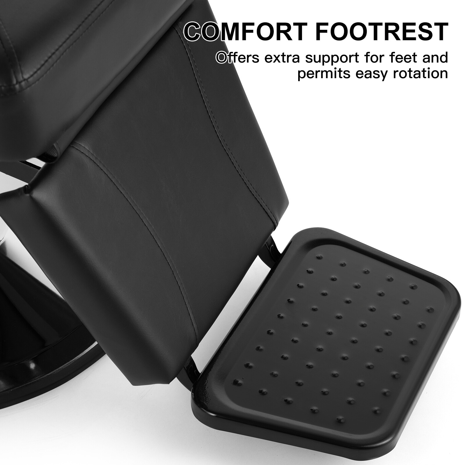 Black All Purpose Reclining Hydraulic Barber Chair Heavy Duty Salon Spa Beauty