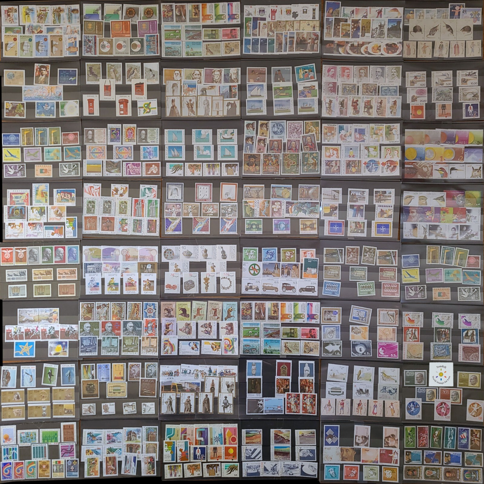 Stamp Collection Portugal MNH - 700 Different Stamps in Full Sets and Singles