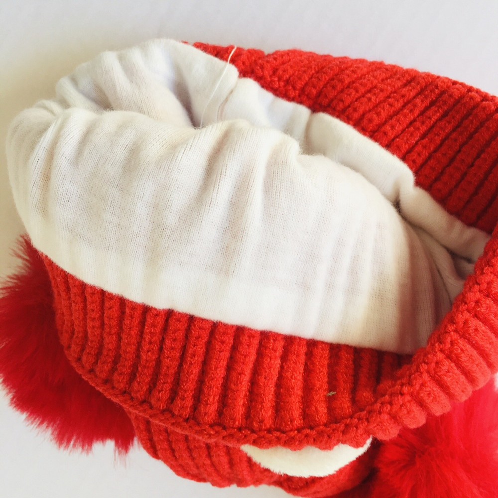 Beanie Bear Shape Hat Toddler beanie Red E2-164