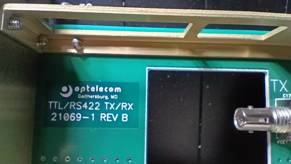 Optelecom System 5000AI Fiber Optic Mil-STD-1553 5MHz Ref. Clock