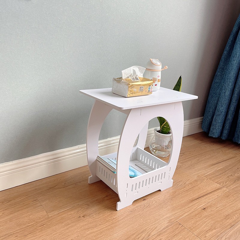 Small Bedside Table Cabinet Side End Coffee Tea Table Nightstand Storage Shelf