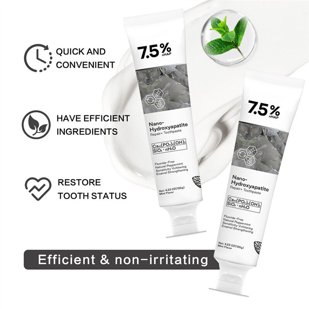 7.5% Hap Nano Hydroxyapatite Toothpaste Remove Deep Clean For Sensitive Teeth US