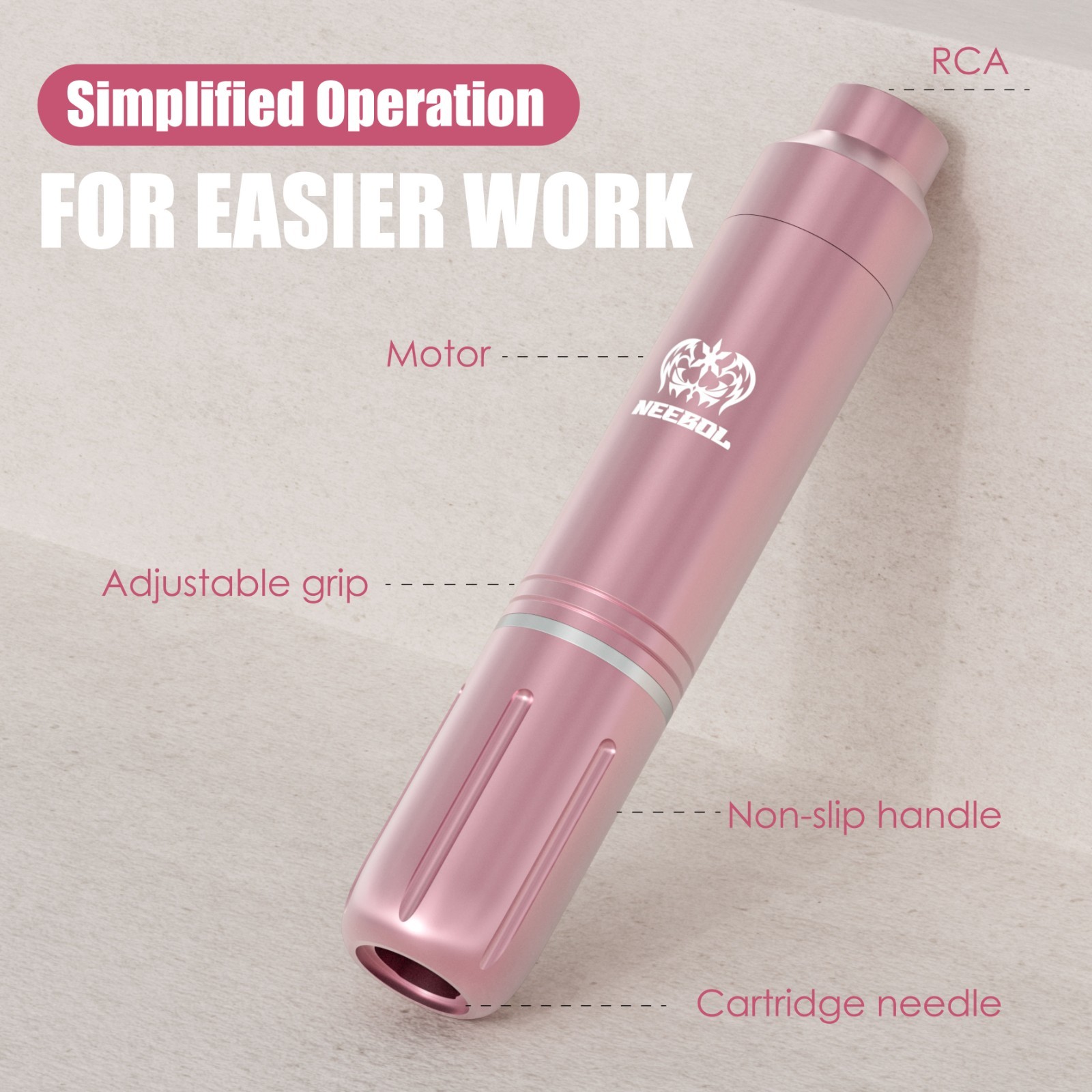 Complete Wireless Tattoo Pen Kit Rotary Microblading Machine Permanent MakeUp