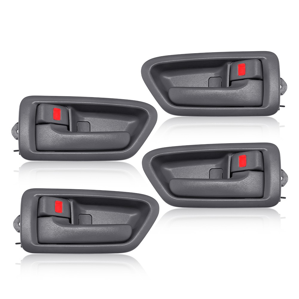 4PCS Interior Inside Inner Door Handle Full Set For Toyota Camry 1997-2001 Gray