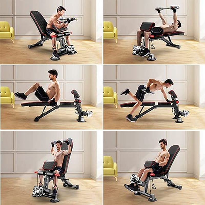 Adjustable Weight Bench Dumbbell Weight Bench Foldable Workout Bench for Gym
