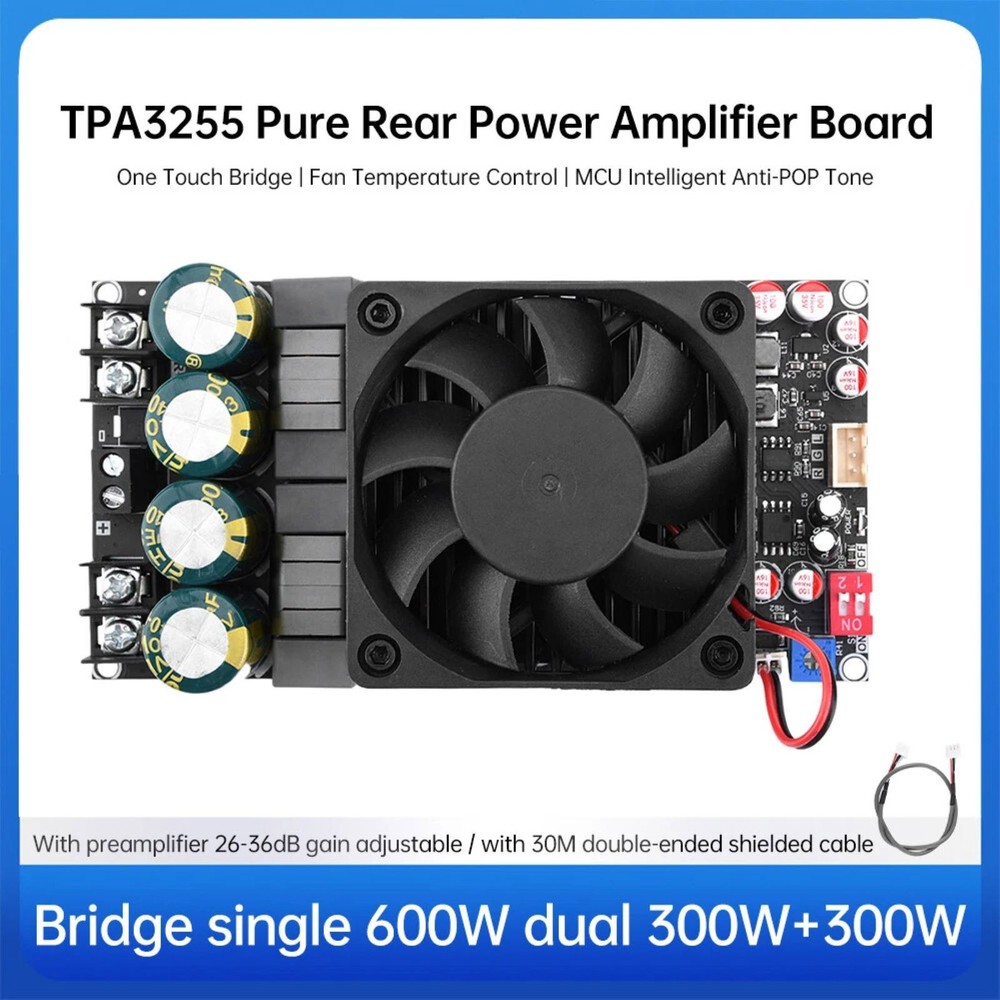 Amplifier Board Equipped with Temperature-controlled automatic air cooling