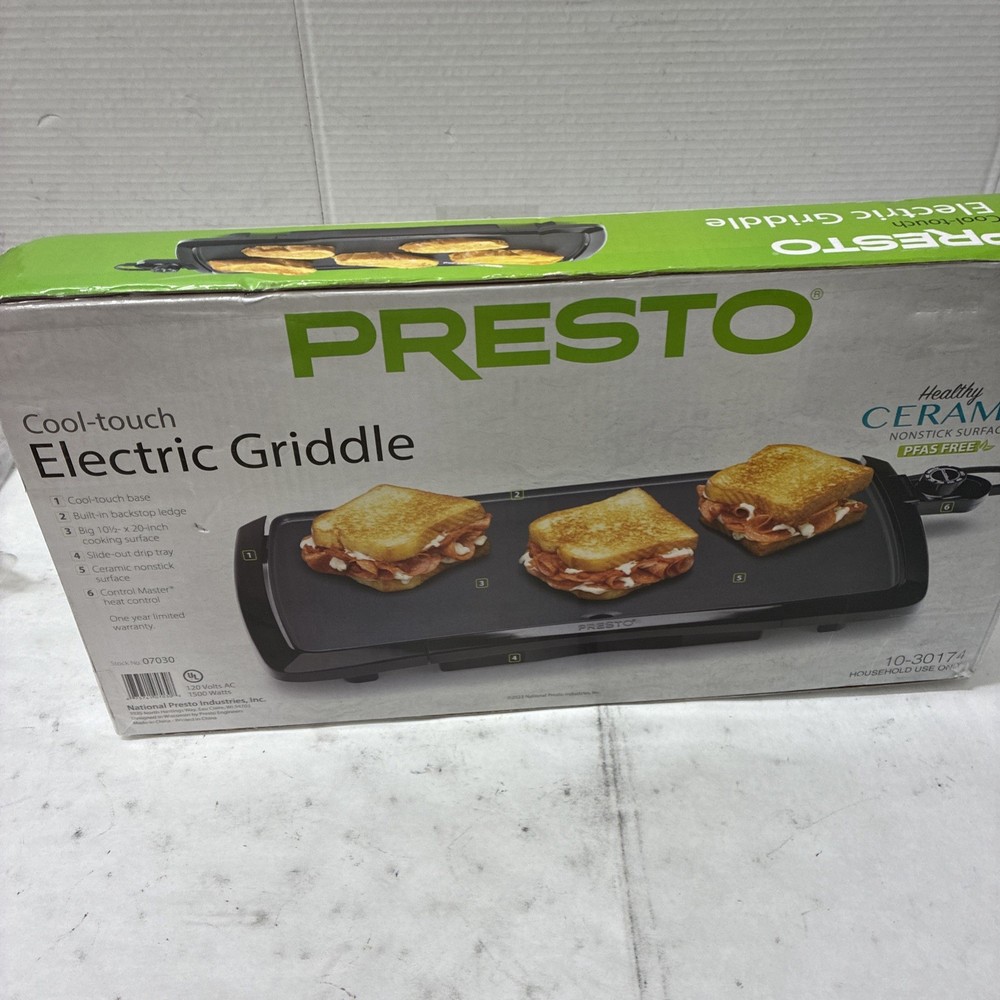Presto 07030 1500-Watt Electric Griddle