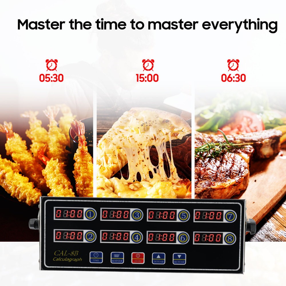 Commercial Kitchen Timers Digital Kitchen Timer 8 Channel for Cooking Timer