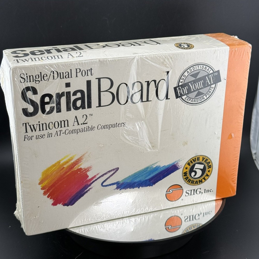 vintage computer SIIG SERIAL BOARD TWINCOM A.2 for AT-compatible sealed