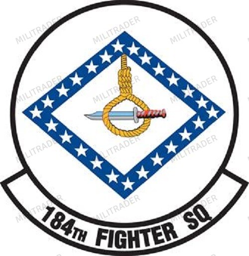 USAF 184th Fighter Squadron Self-adhesive Vinyl Decal