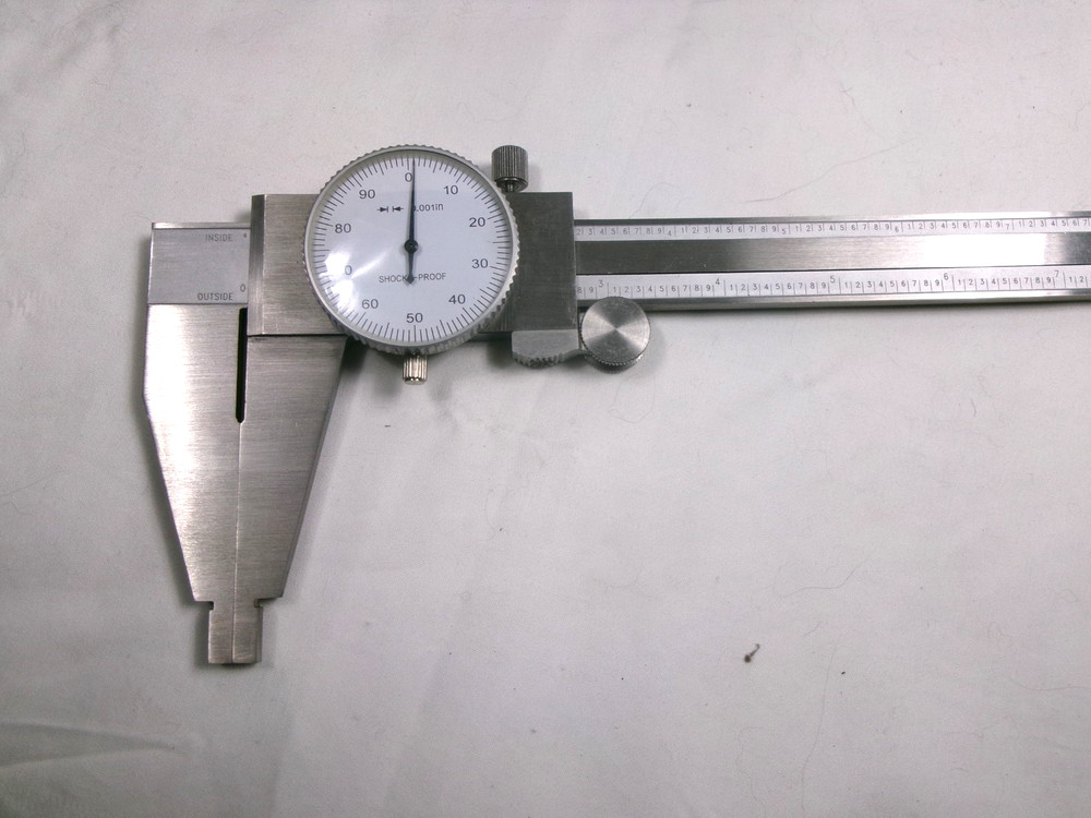 12" DIAL CALIPER SET WITH BEAM TRAMMEL POINTS - IOB