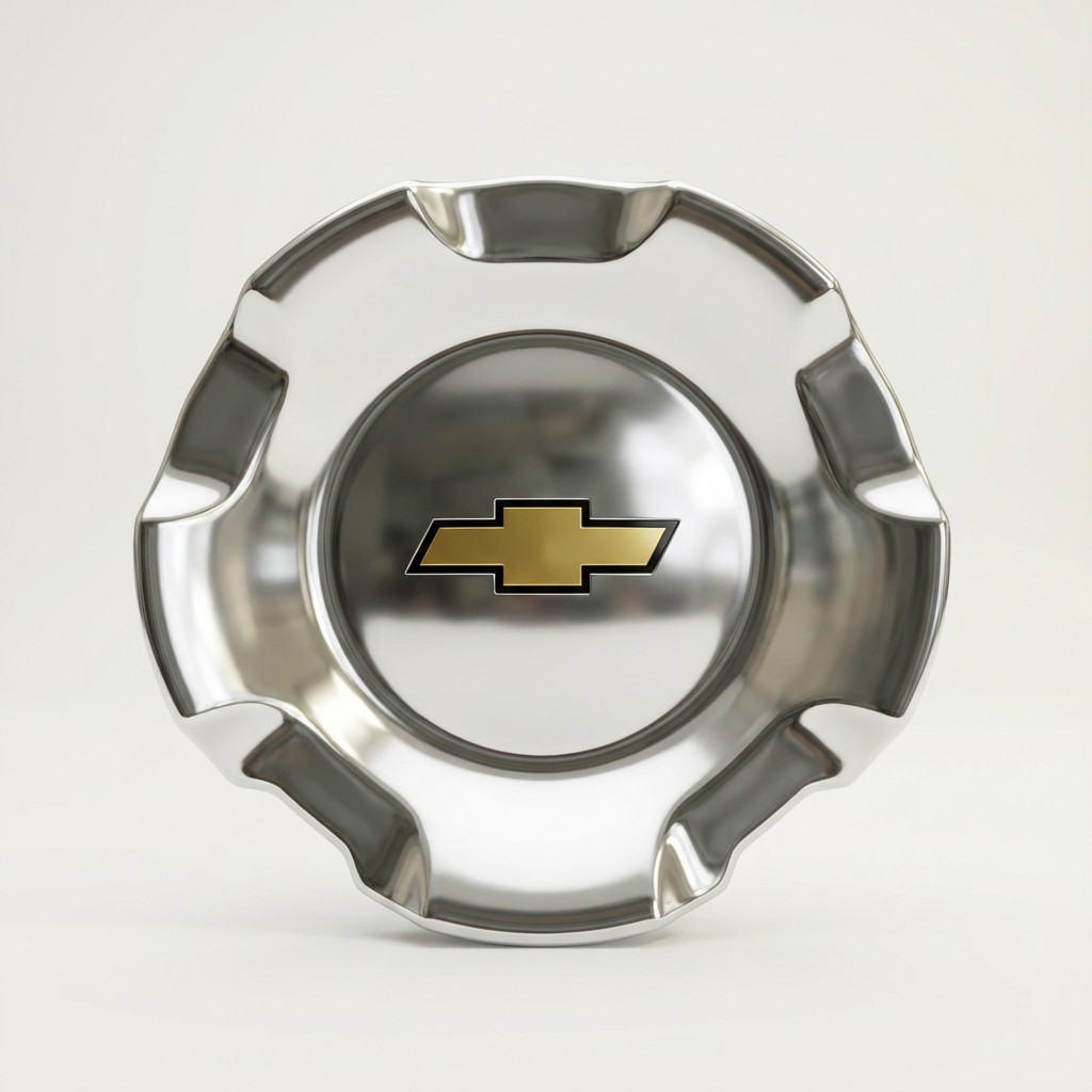 4pc Polished Chevy Wheel Center Caps for Silverado Tahoe Suburban Avalanche 2007