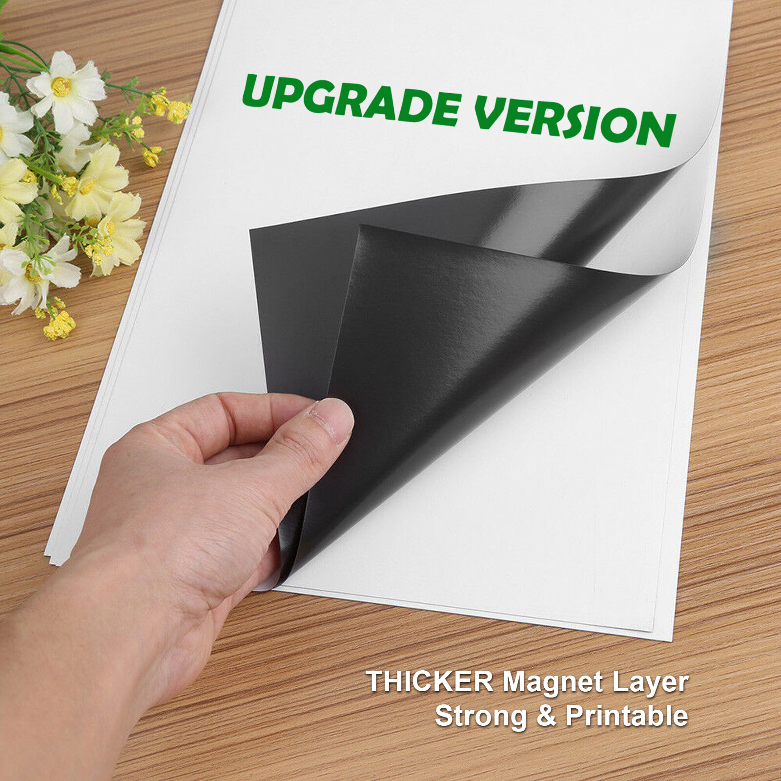 Printable Magnet Sheets Magnetic Photo Paper 8.5x11 Matte Inkjet Laser Cricut