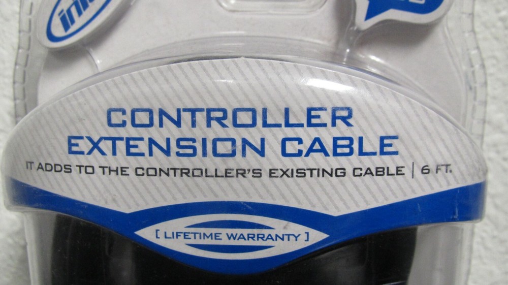 Intec PS2 Controller Extension Cable, 6FT, NEW/ SEALED (TUB 1)