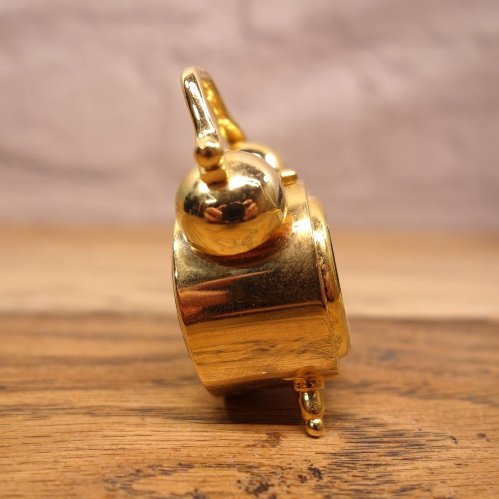 Collezio Mini Brass Clock Miniature Desk Clock