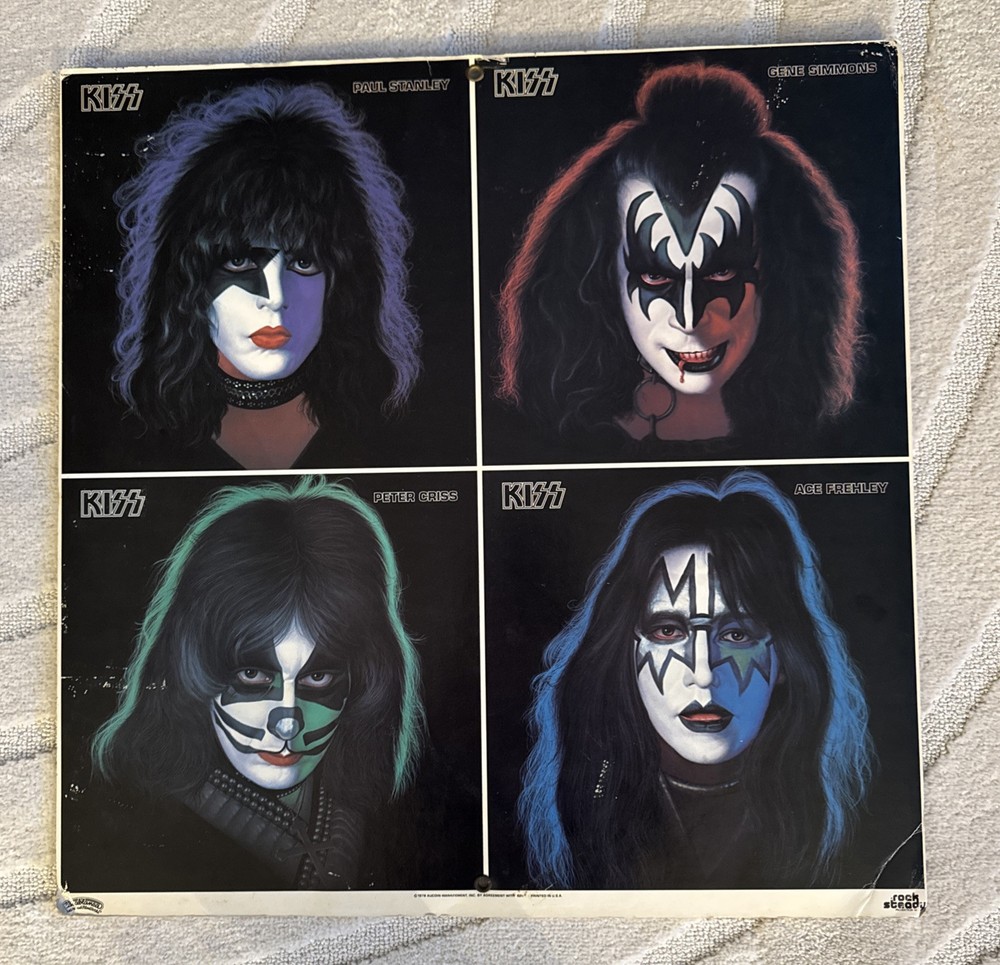 KISS Gene Paul Ace Peter 1978 Solo Albums Promo Aucoin Vintage 23X23 Promotional