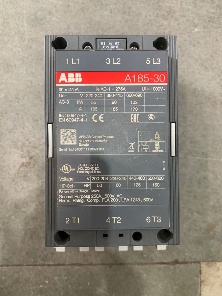ABB A185-30 Contactor