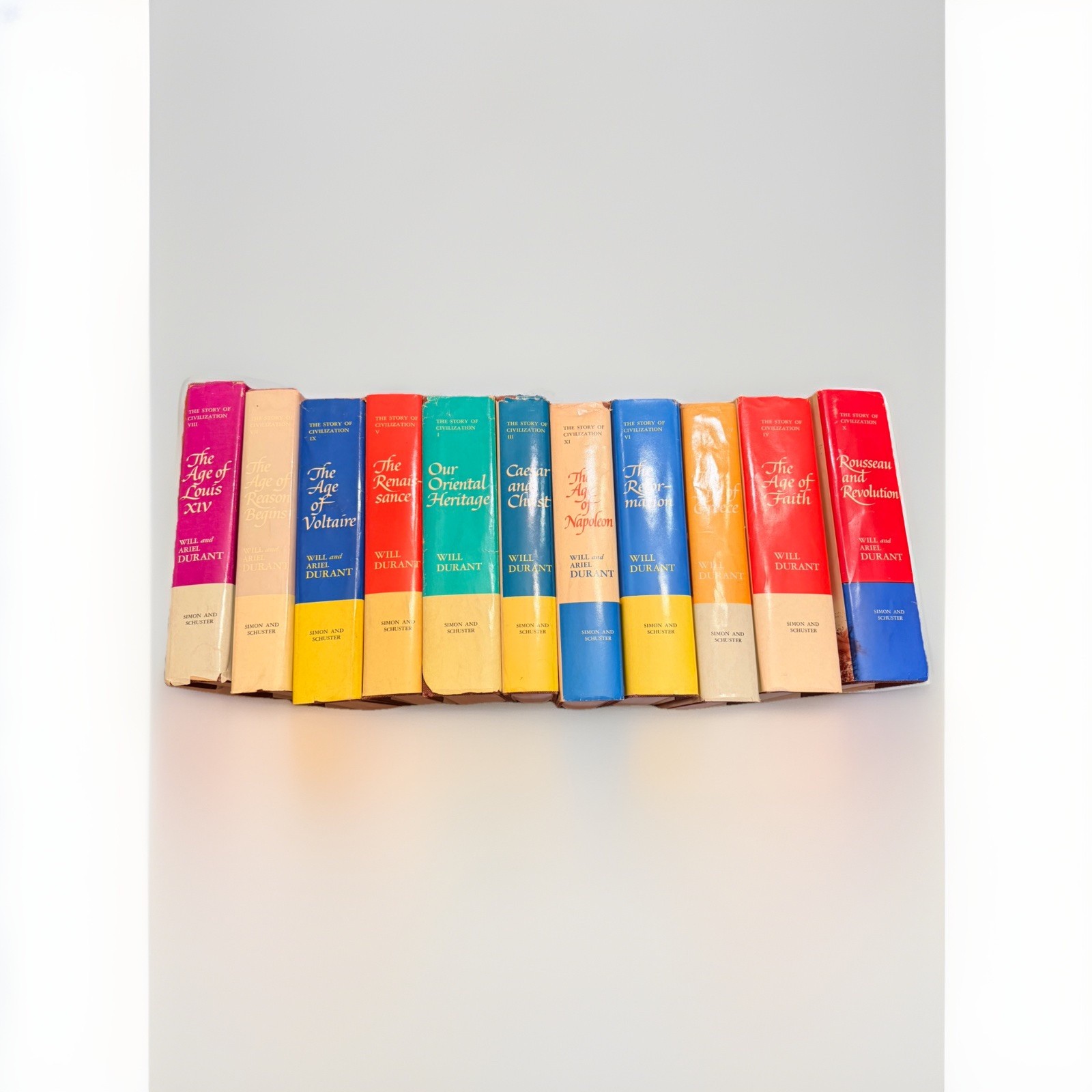 The Story of Civilization - 11 Volumes Complete Set HC/DJ Will & Ariel Durant