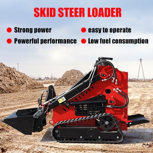 1830lbs Mini Skid Steer Loader with B&S 13.5HP Gas Track