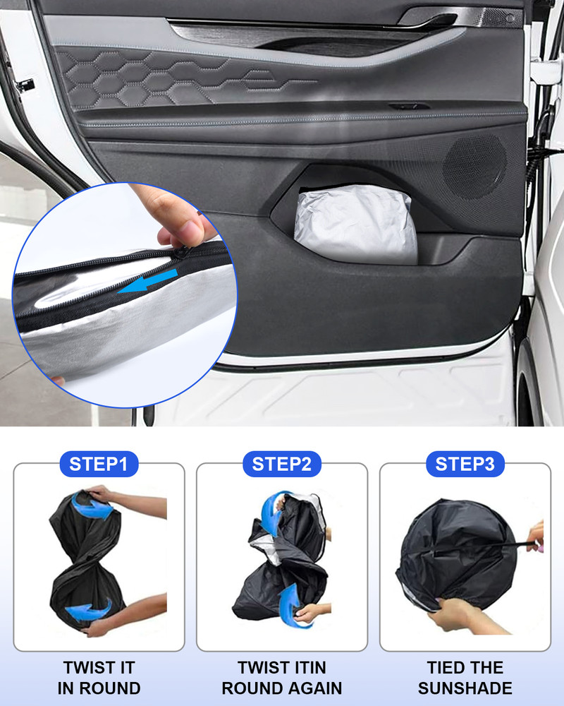 Windshield Sun Shade For Ford Escape 2020-2025 Foldable Blocks UV Rays Protector