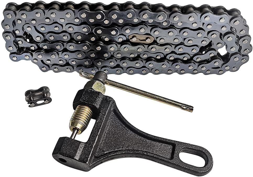 420 Chain 132 Link & Chain Breaker for 110cc 125cc Dirt Pit Bike Quad TaoTao ATV