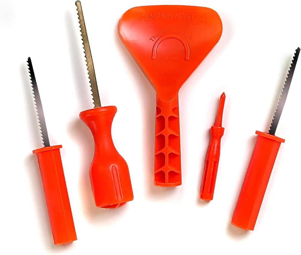 Pumpkin Masters; Pumpkin Carving Kit, Includes 5 Tools and 14 Patterns, New
