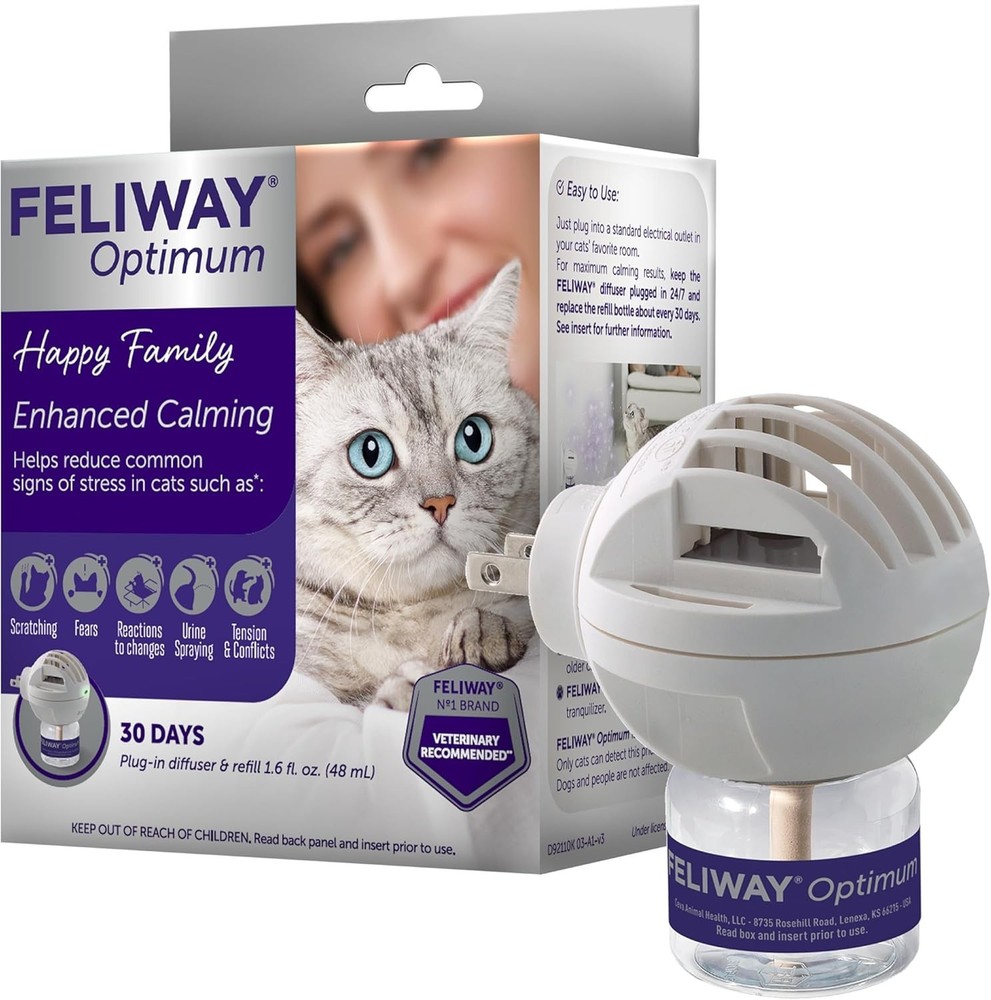 Cat Calming Plug In Diffuser Kit 48ml - Reduce Stress