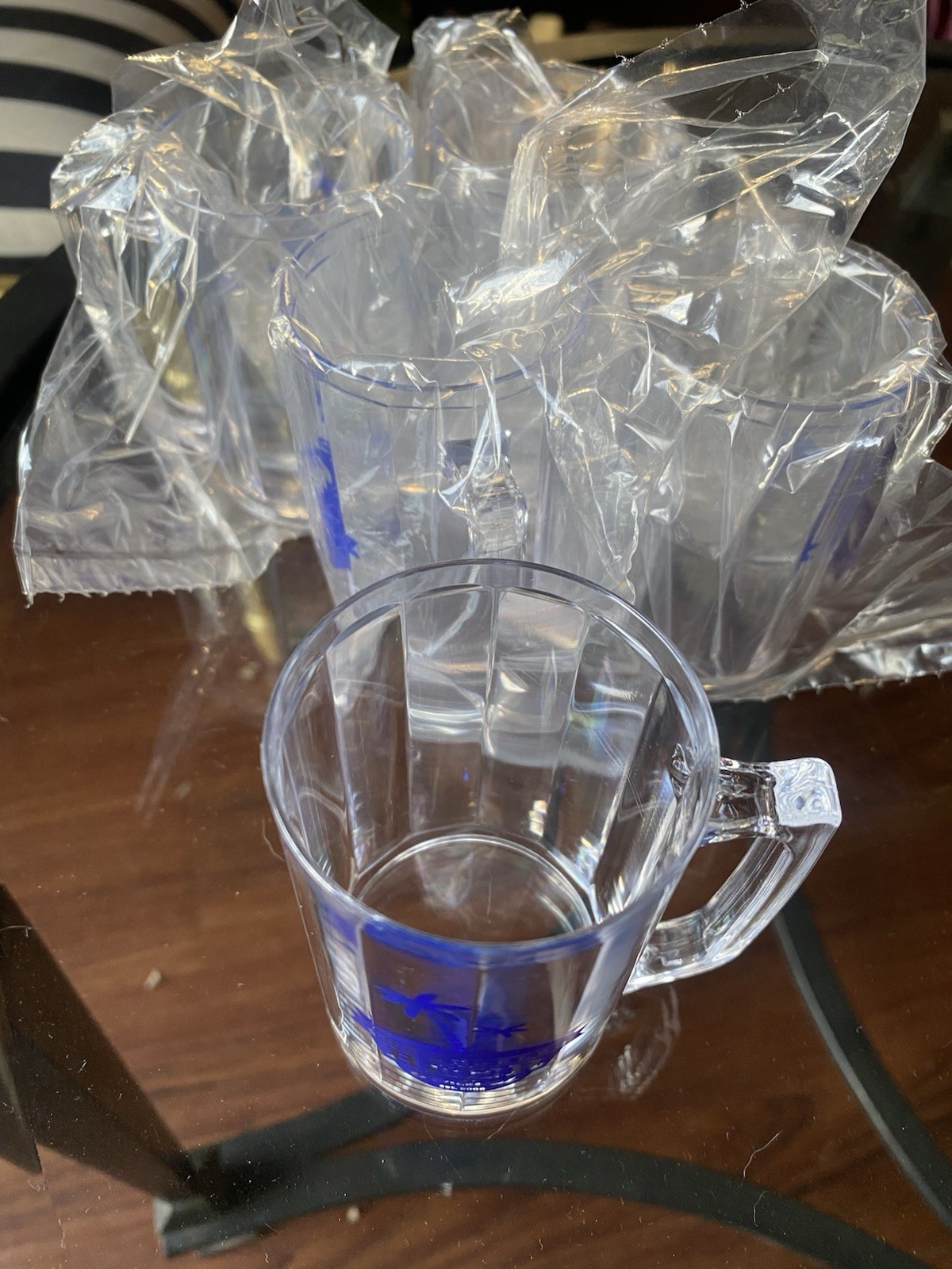 5 Los Angeles Beer Festival Plastic Sample Beer Mugs Mini 3.5" taster NEW 5 oz