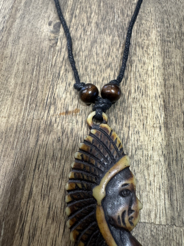 Indian Chief Pendant Necklace