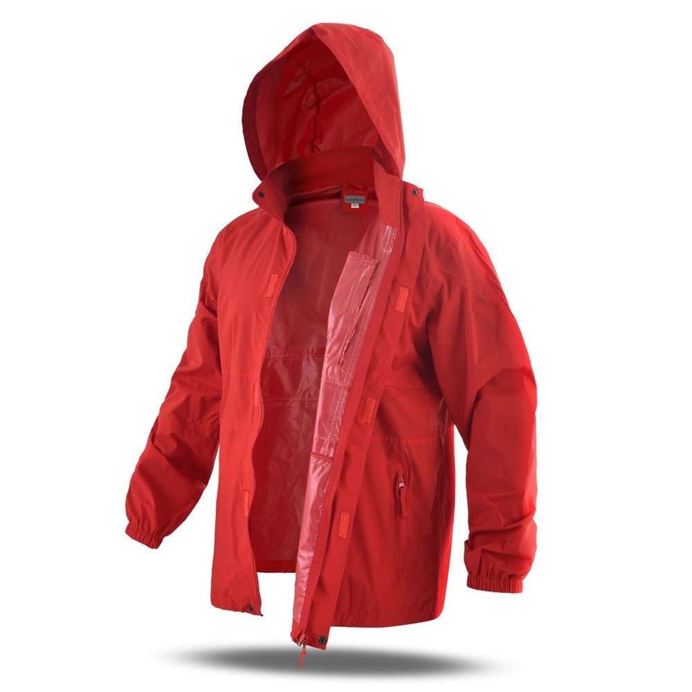 Rain Jacket Waterproof Hooded Light Weight Windbreaker
