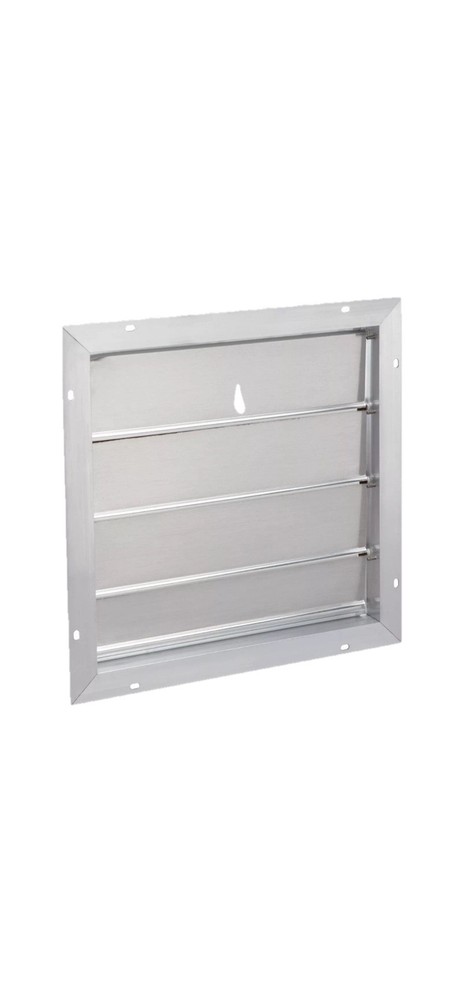 Model 433 Gable Automatic Shutter for Powered Attic Ventilators 16x16 Mill Al.