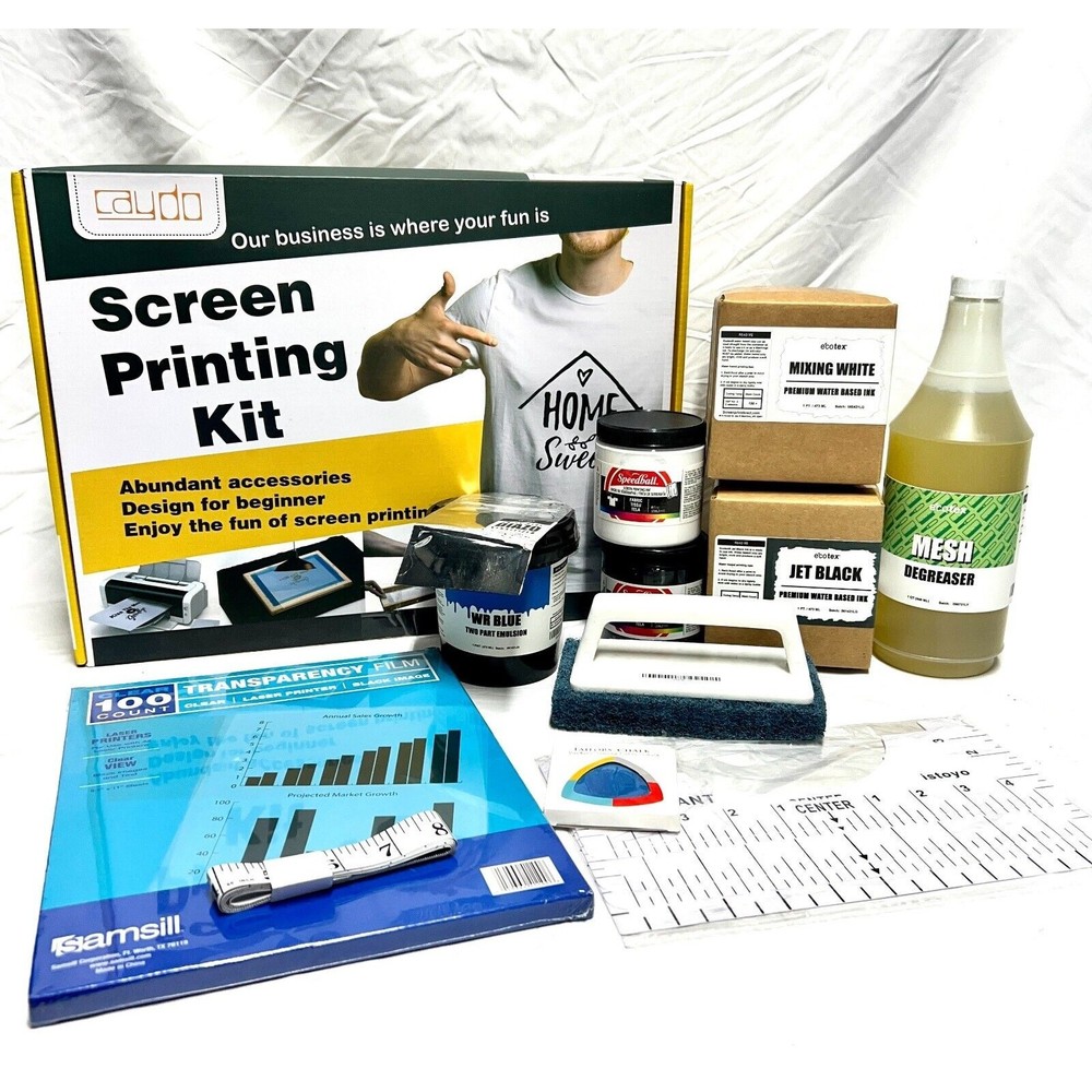 Screen Printing Starter Beginner Kit With Machine and Everything You Need