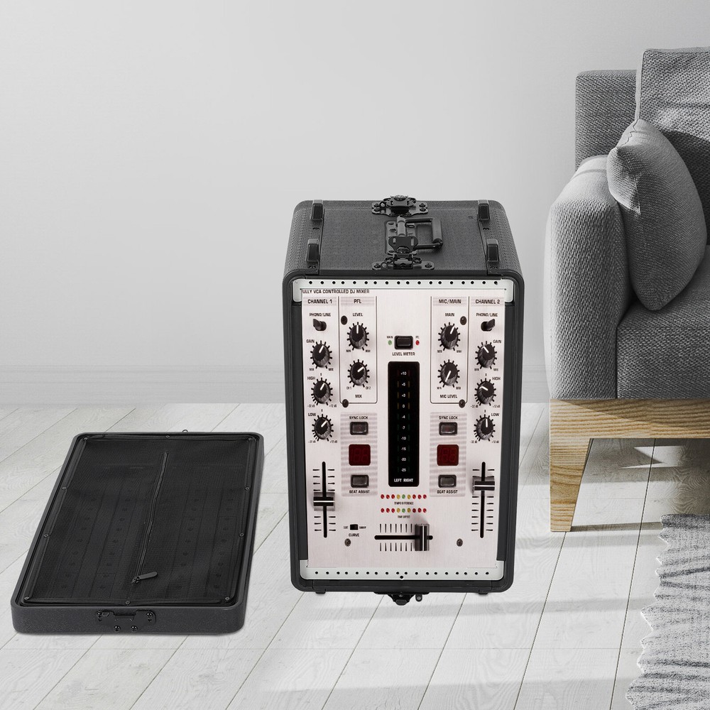 Rack Case 6U Rack Case Dust-Proof 6U Rack Case+Microphone Storage Compartment