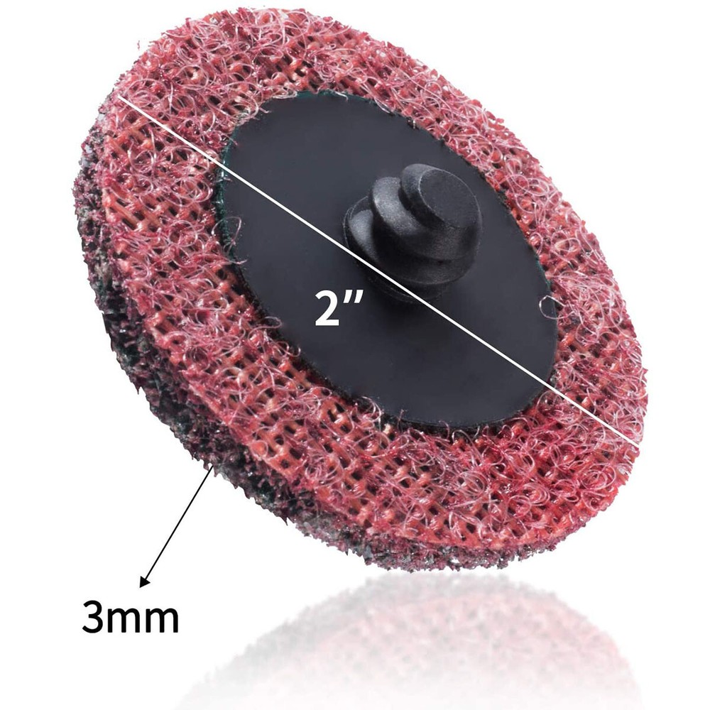 30Pcs 2 in Roll Lock Surface Conditioning Die Grinder Quick Change Sanding Discs