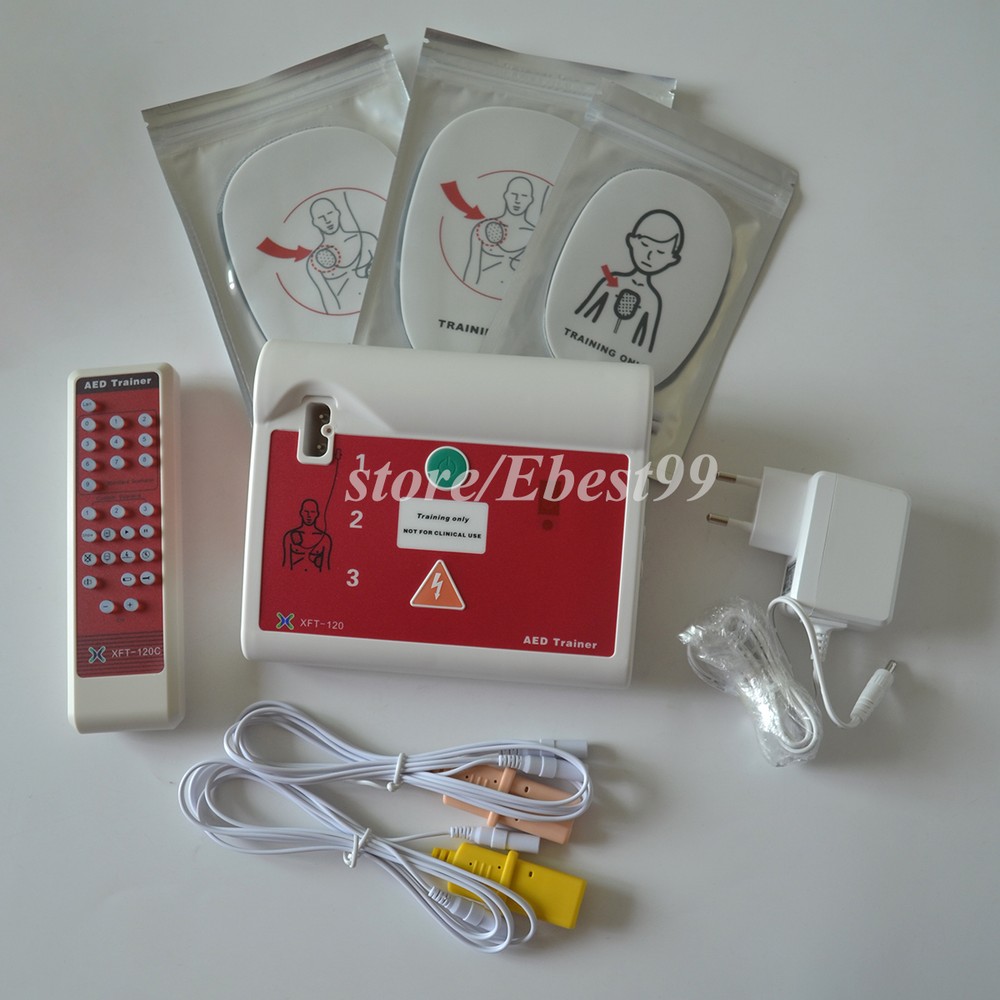 AED Trainer Training Device+100pcs CPR face Mask For First Aid Training