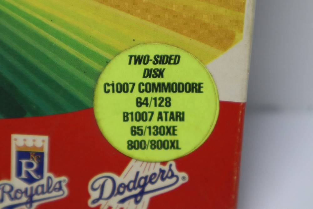 Atari 400/800 Computer & Commodore Micro League Baseball Game EXIB 5.25" Floppy