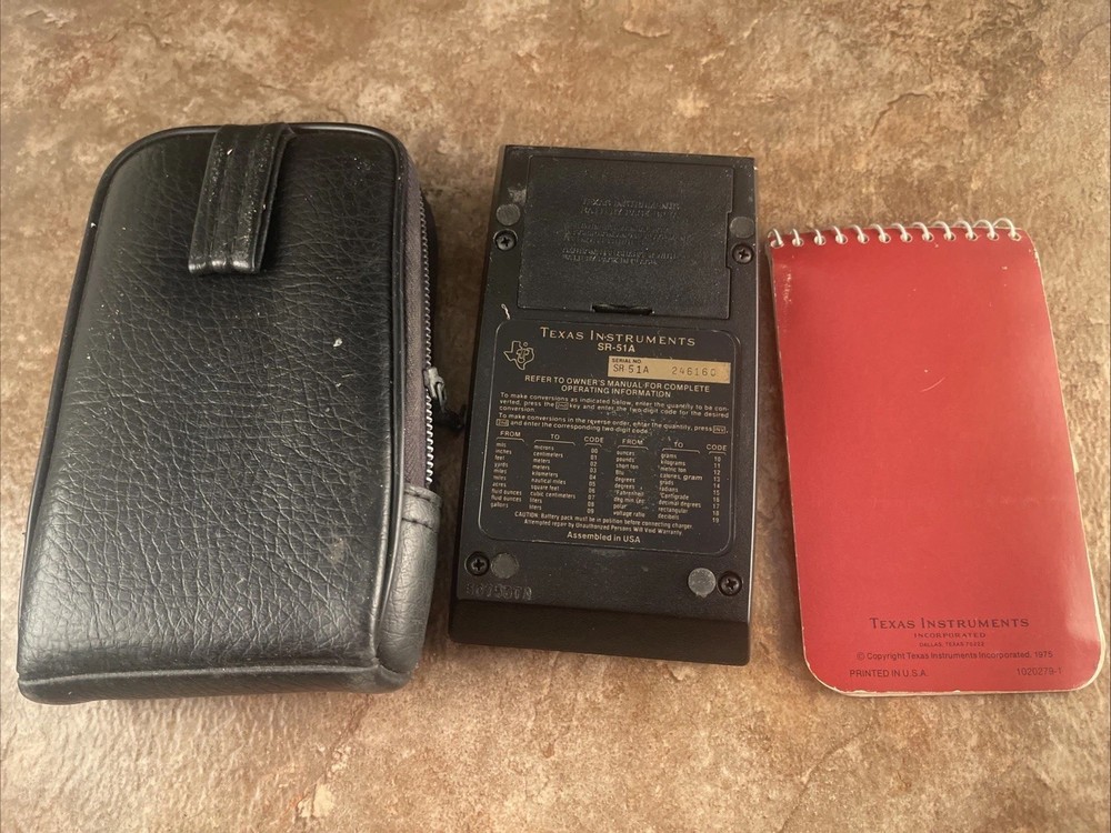 Texas Instruments SR-51A Super Side Rule Calculator Untested