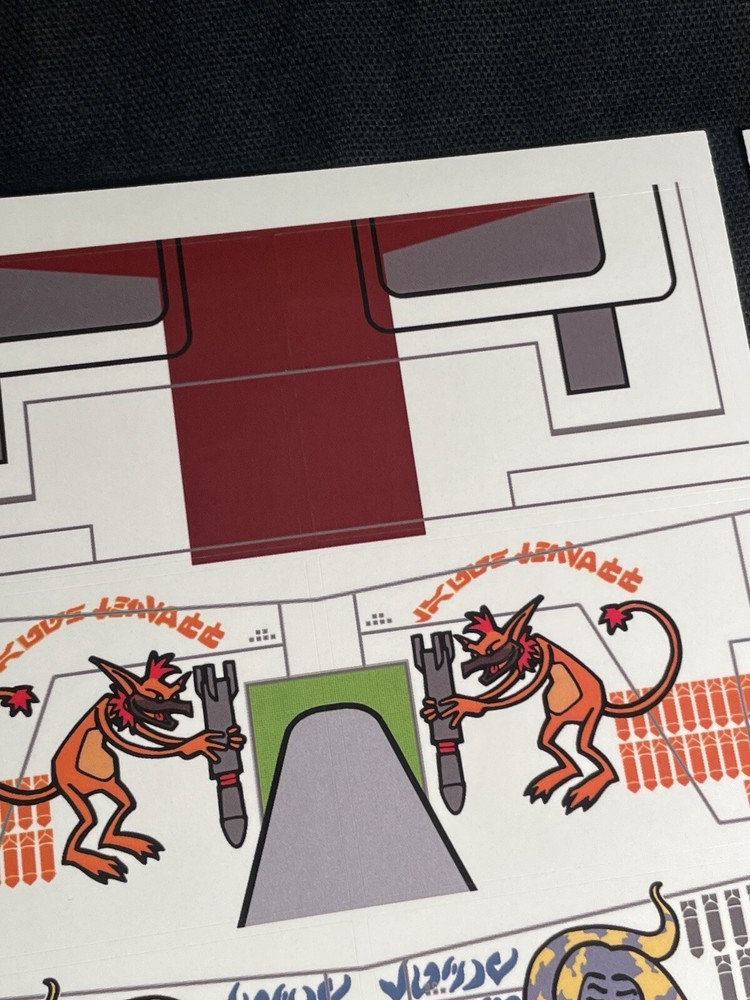 New Lego 7676 Republic Attack Gunship Replacement Sticker Pack