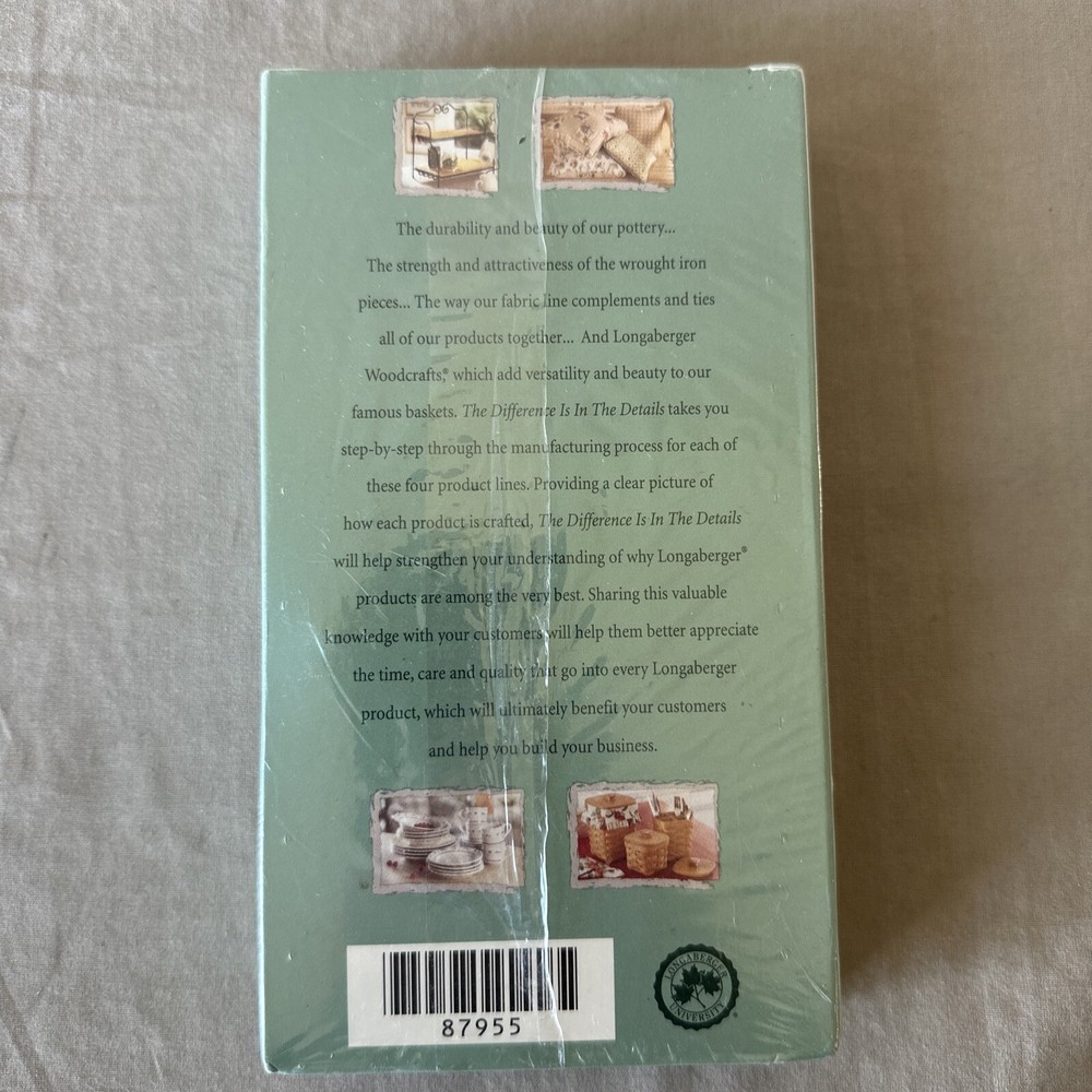 Longaberger Products VHS- New - Sealed