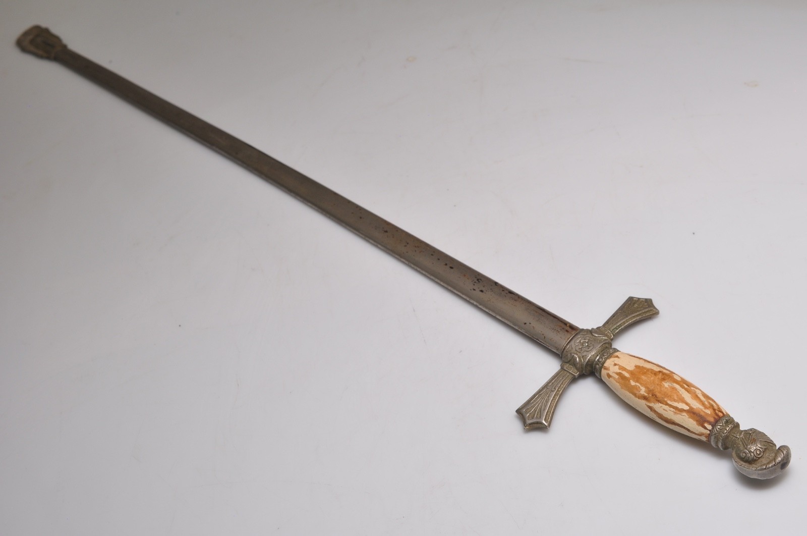Vintage  MASONIC SWORD Wood Handle - 35.5"inches long