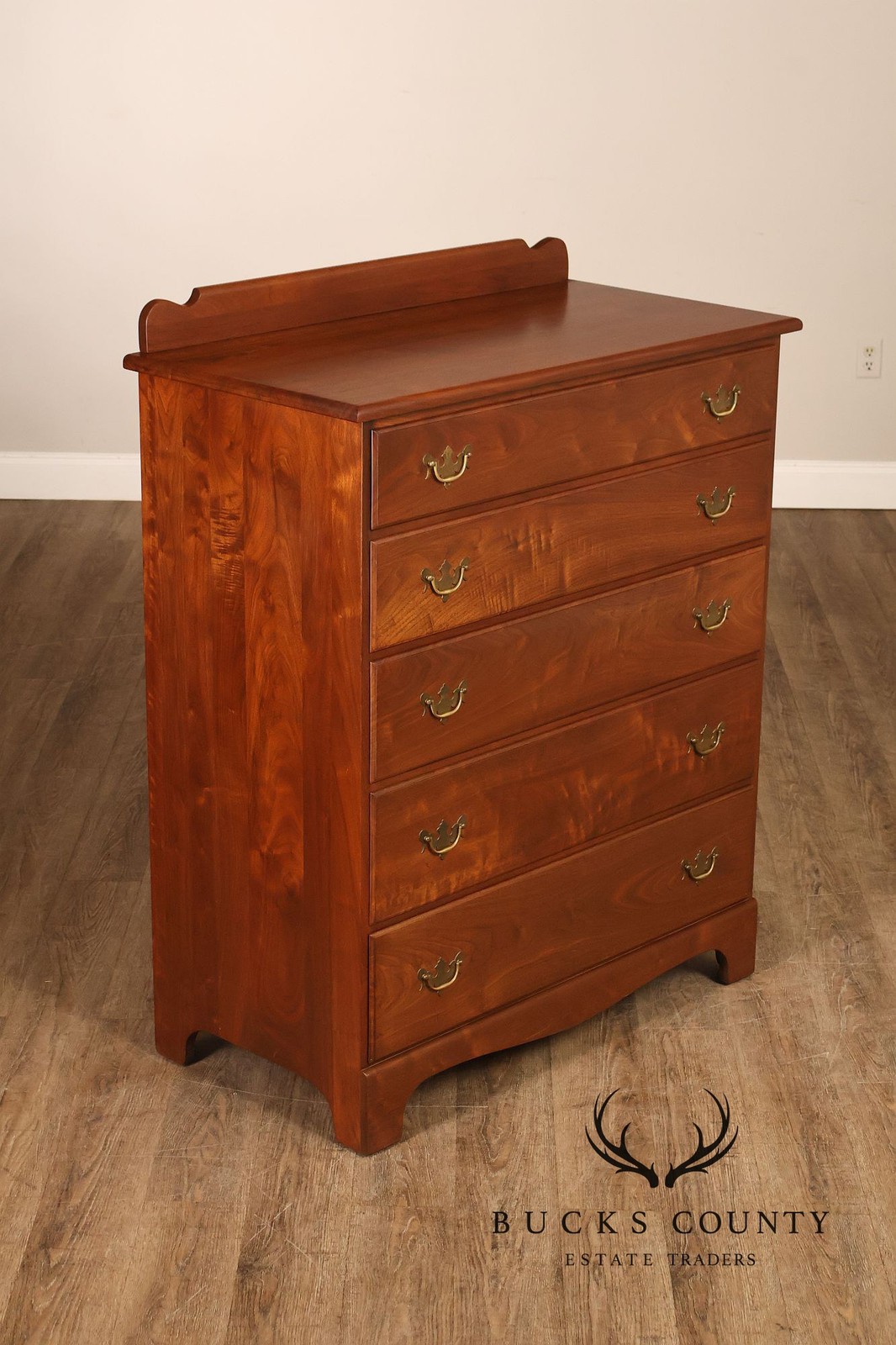 E.A. Clore Custom Walnut High Chest