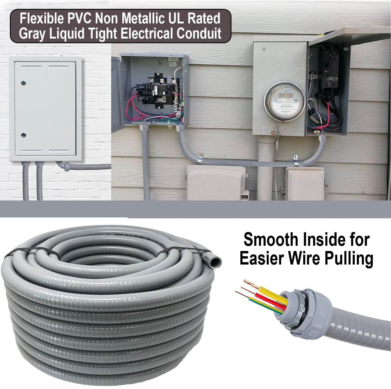 Flexible Liquid Tight, Non-Metallic Electrical Conduit - UL Listed