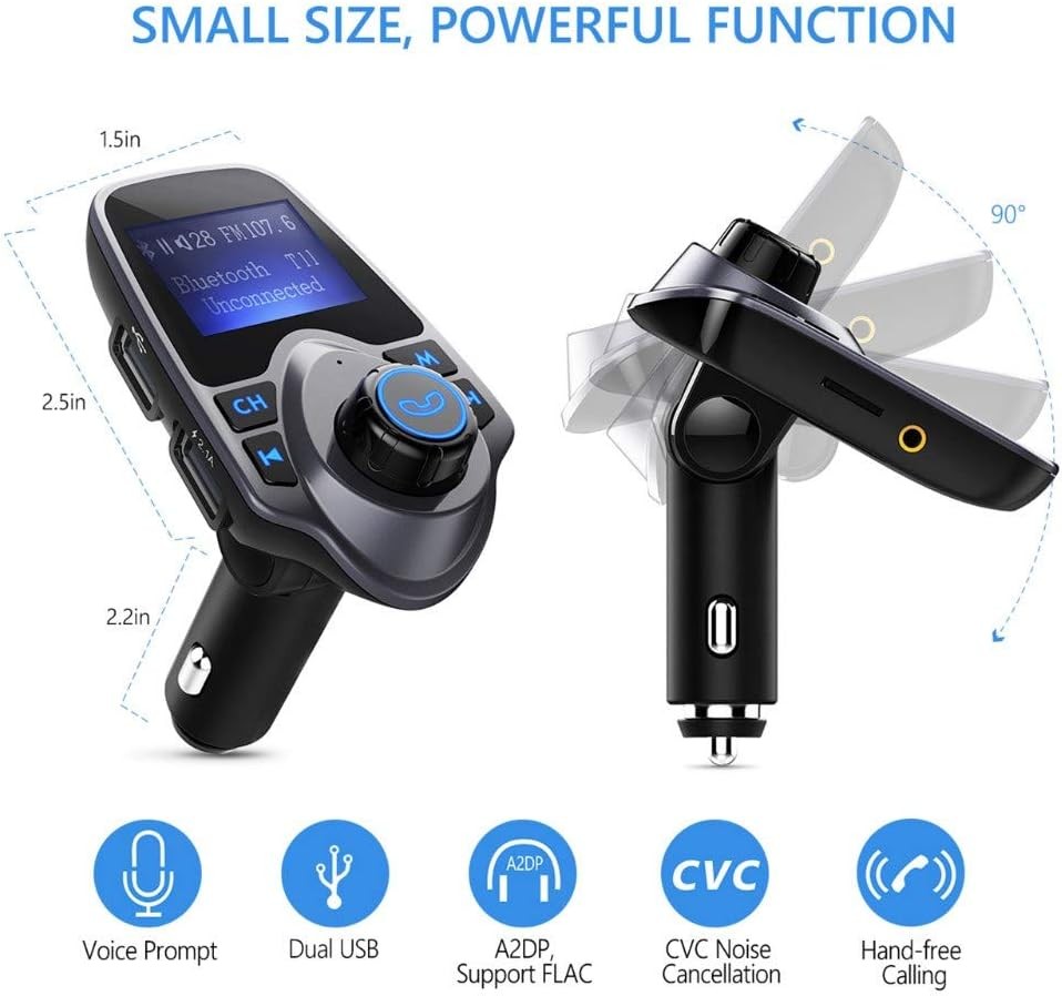 T11 Wireless Bluetooth FM Transmitter Handsfree Car Kit MP3 Player Wireless